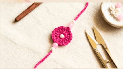 Flower Pearl Rakhi