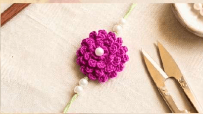 Marigold Bloom Rakhi